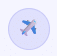 airplane icon An illustration of a blue airplane icon centered within a circular light blue background. The airplane is depicted in a simplified, stylized design.